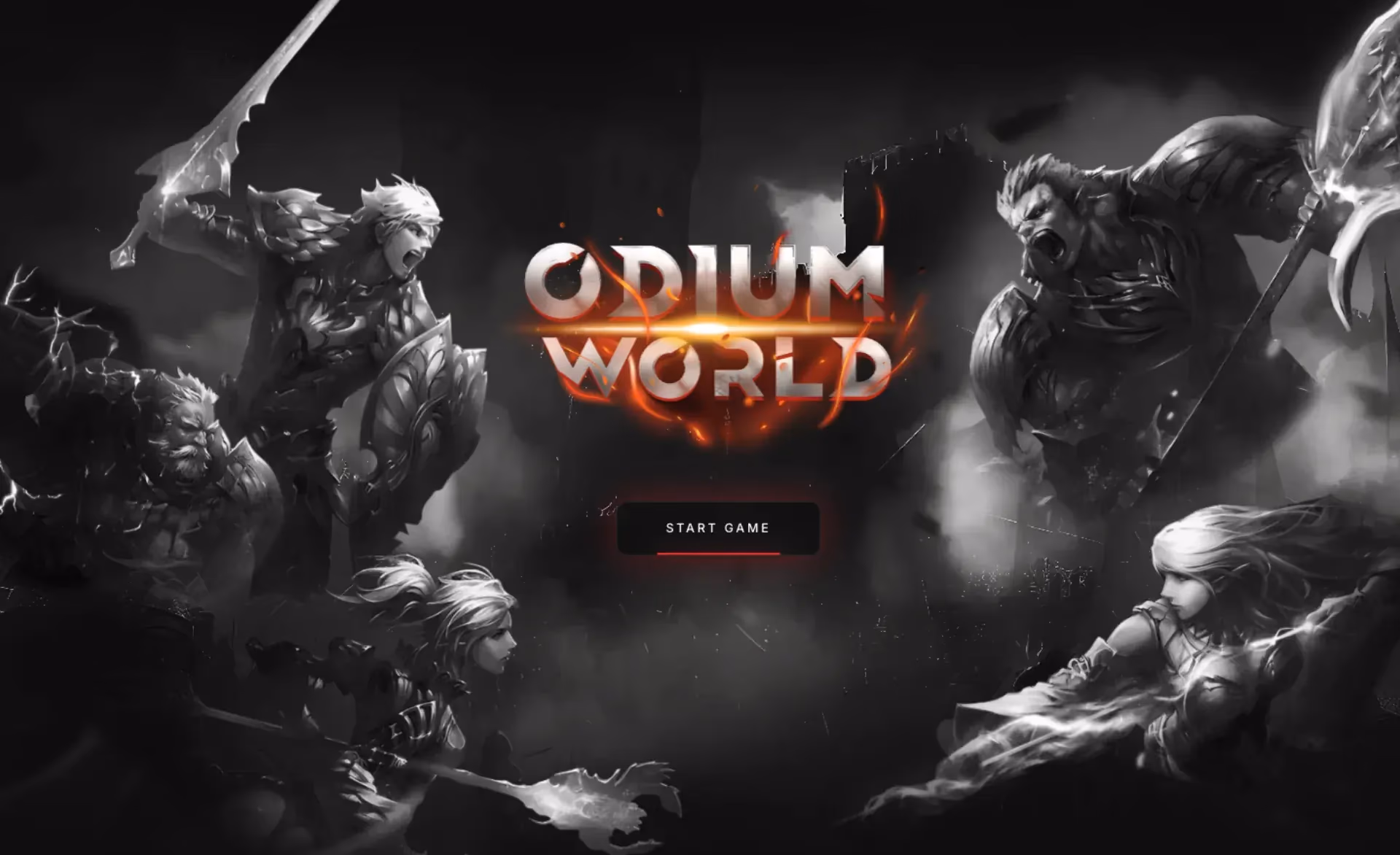 Сайт проєкту Odium World — Ігровий проєкт · Frontend-розробка