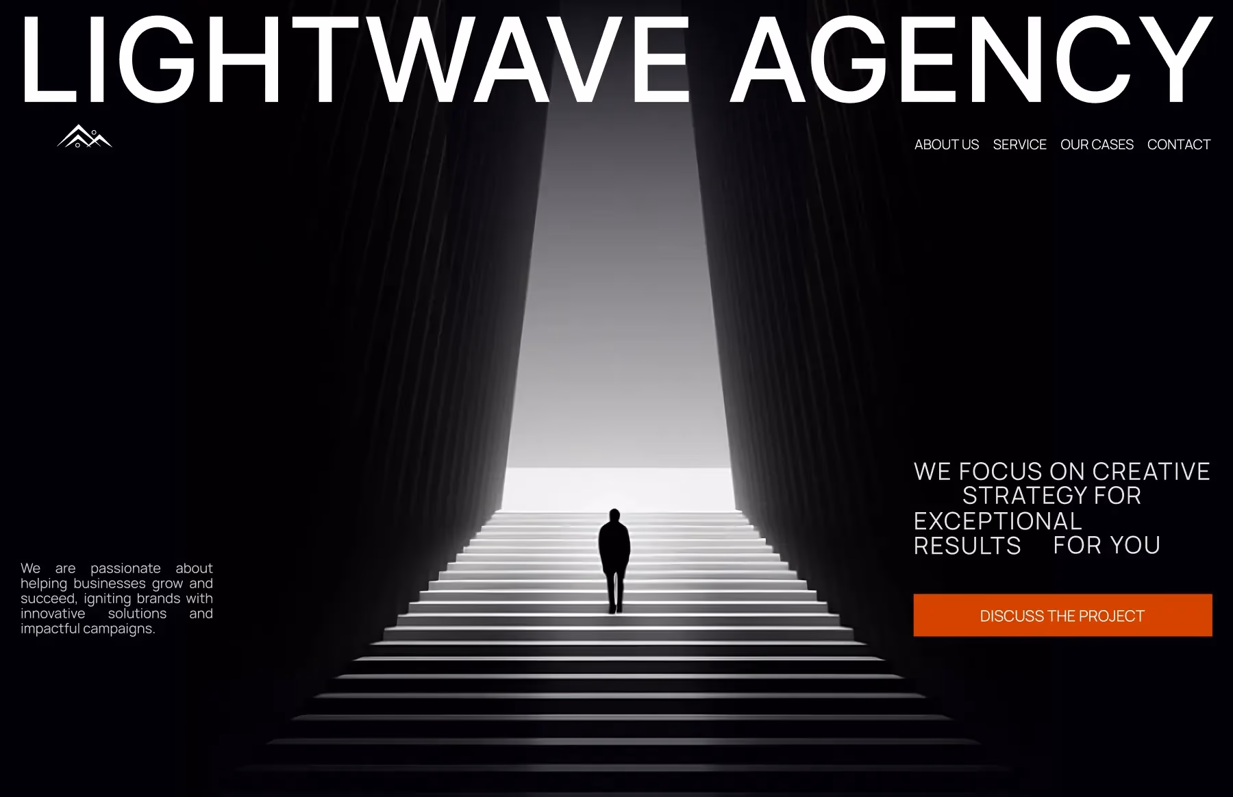 Сайт проєкту Lightwave — Маркетинг-агенція · Корпоративний сайт